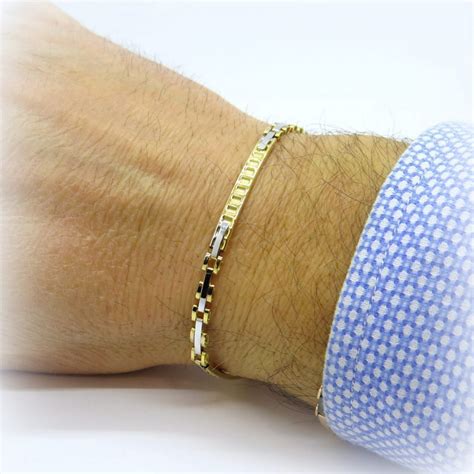 Bracciali Uomo in tessuto e oro 